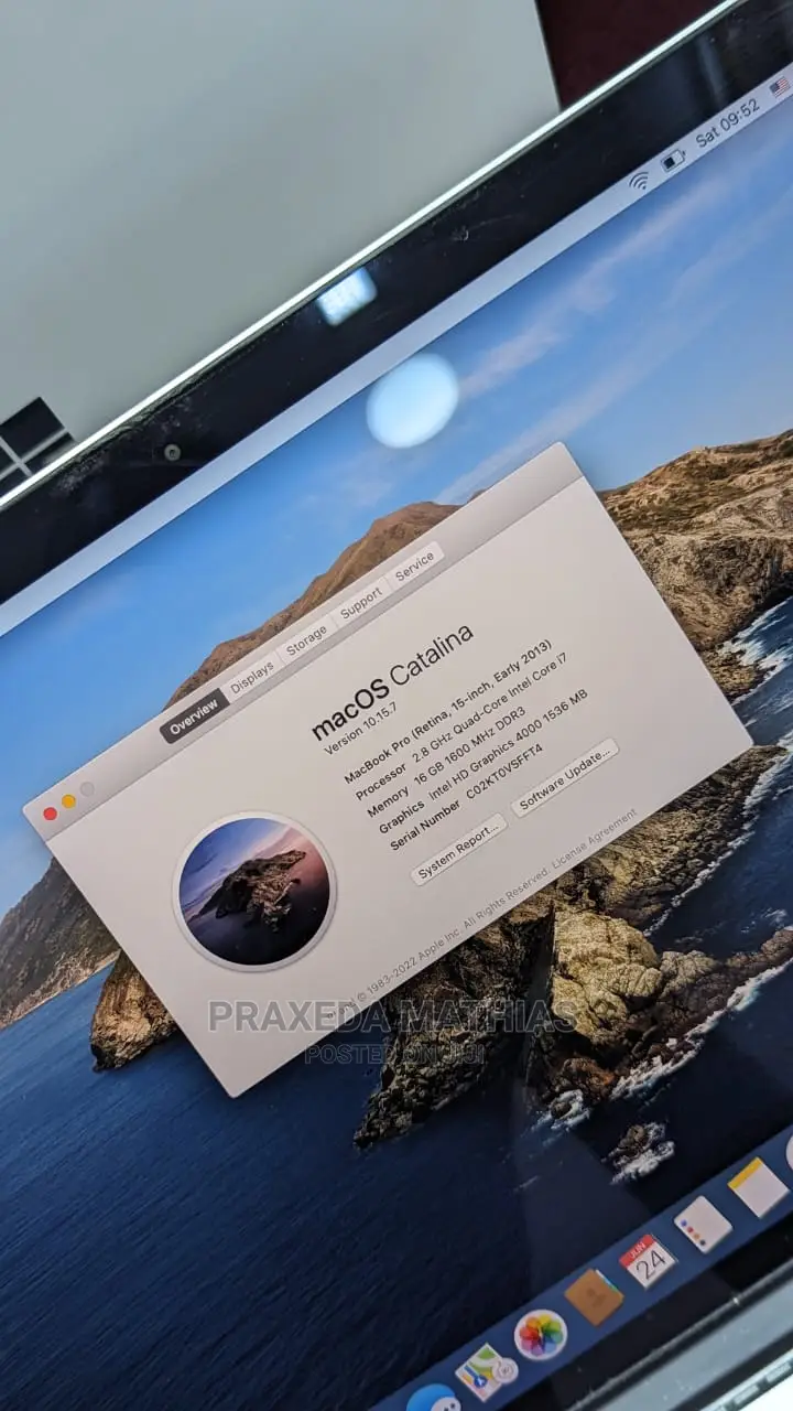 Laptop Apple MacBook Pro 2015 16GB Intel Core I7 SSD 512GB