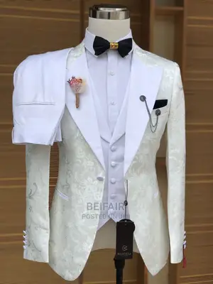 New Men's Suits Designs | Suti Za Kiume | Cream | Wedding