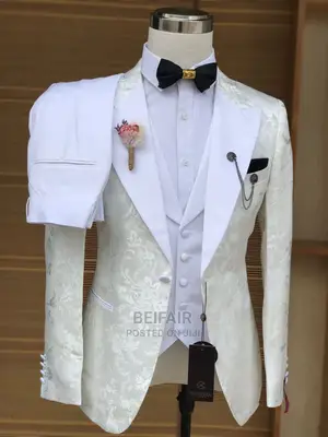 New Men's Suits Designs | Suti Za Kiume | Cream | Wedding