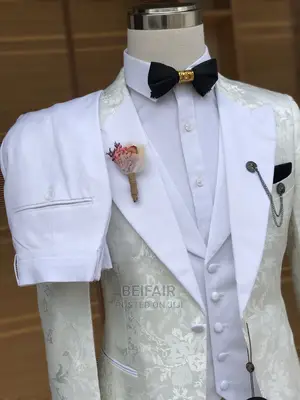 New Men's Suits Designs | Suti Za Kiume | Cream | Wedding
