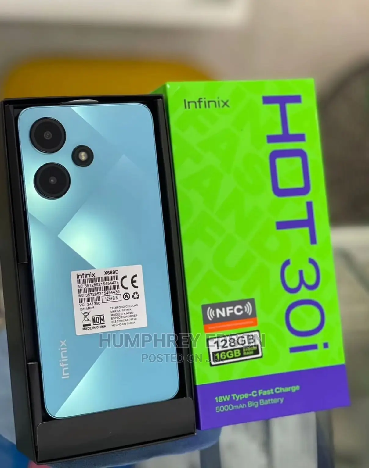 New Infinix Hot 30i 128 GB Blue