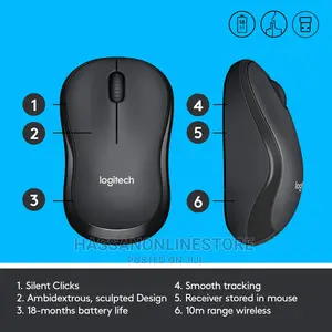 Logitech M220 Wireless Mouse With Silent Clicks