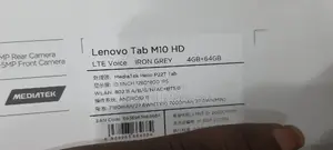 New Lenovo M10 FHD REL 64 GB Black