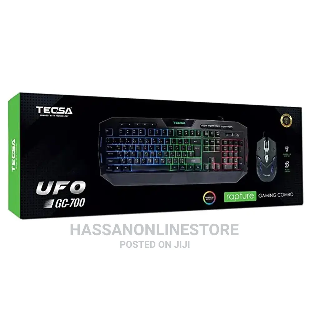 TECSA UFO Series Gaming Keyboard and Mouse ComboTCSGc700 in Ilala