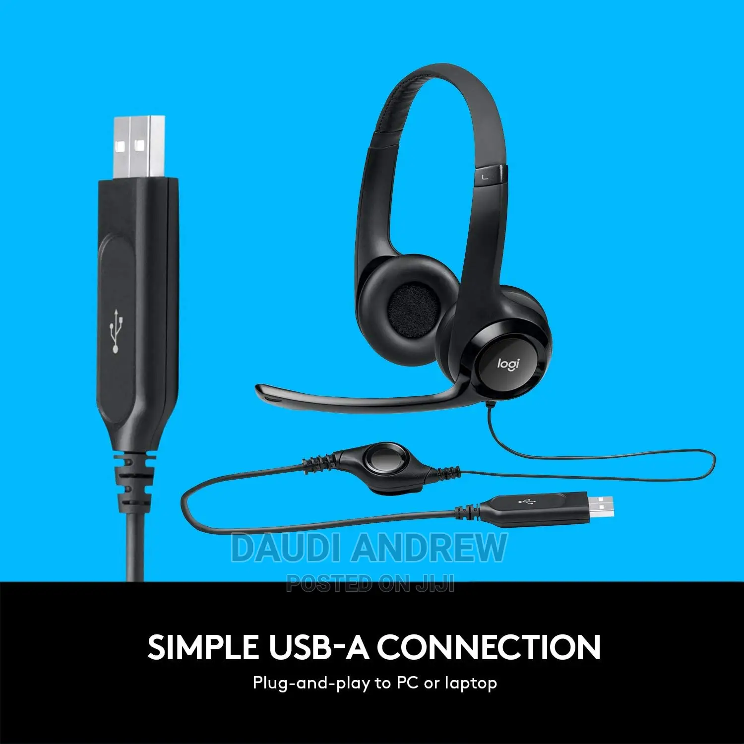 Logitech H390 Wired Headset for Pc/Laptop