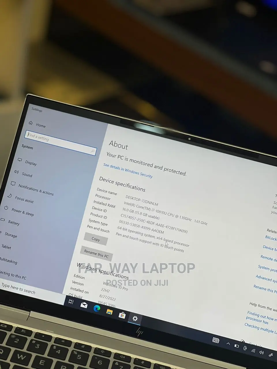 New Laptop HP EliteBook X360 1040 G7 16GB Intel Core I7 SSD 512GB