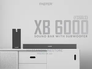 Faster Xb6000 2.1ch Wired Subwoofer Soundbar 60W