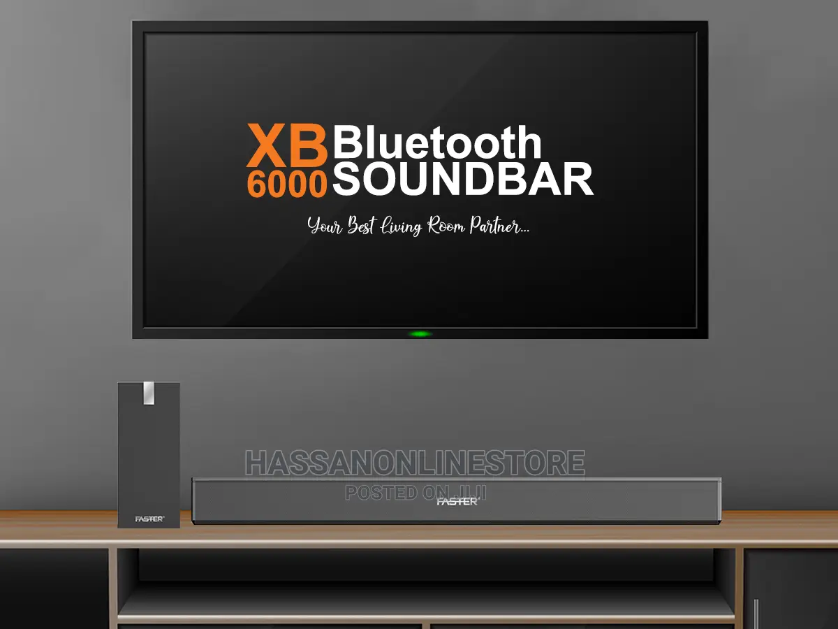 Faster Xb6000 2.1ch Wired Subwoofer Soundbar 60W