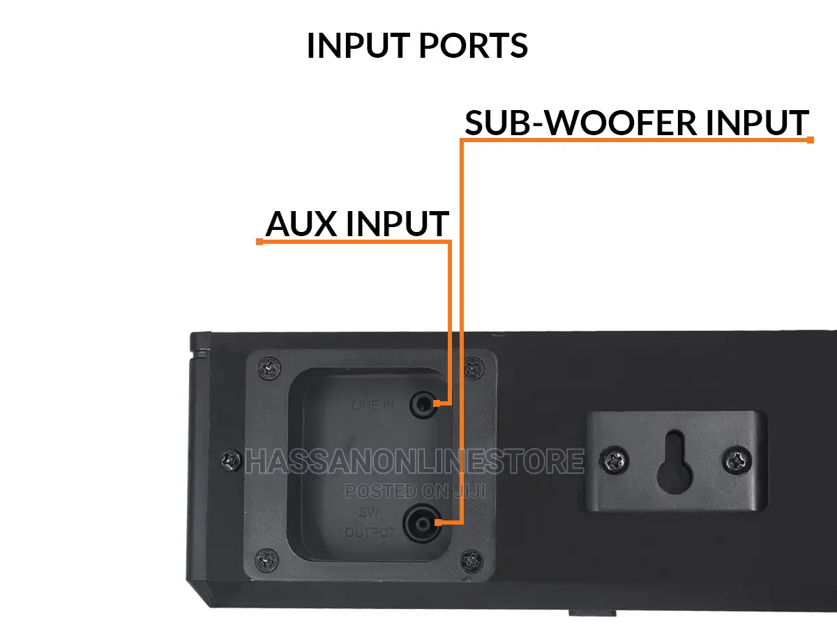 Faster Xb6000 2.1ch Wired Subwoofer Soundbar 60W