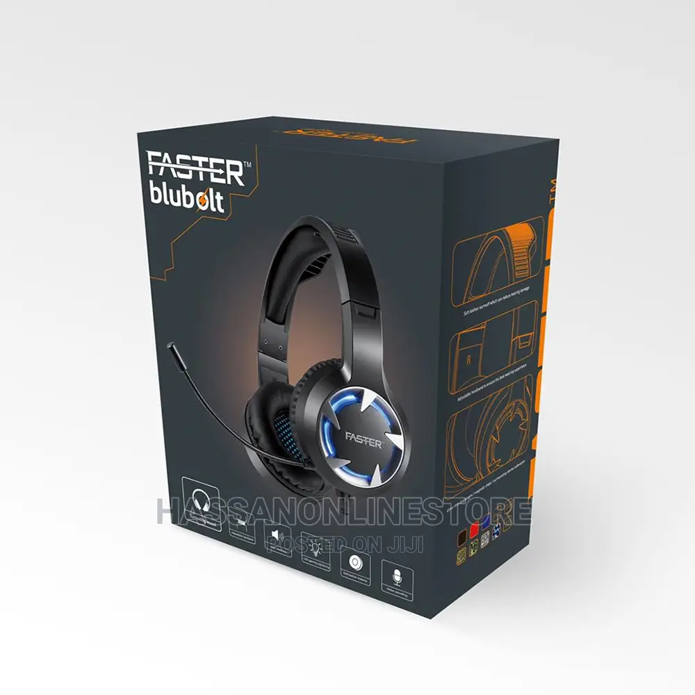 FASTER Blubolt Gaming Headset With Noise Cancelling Mic