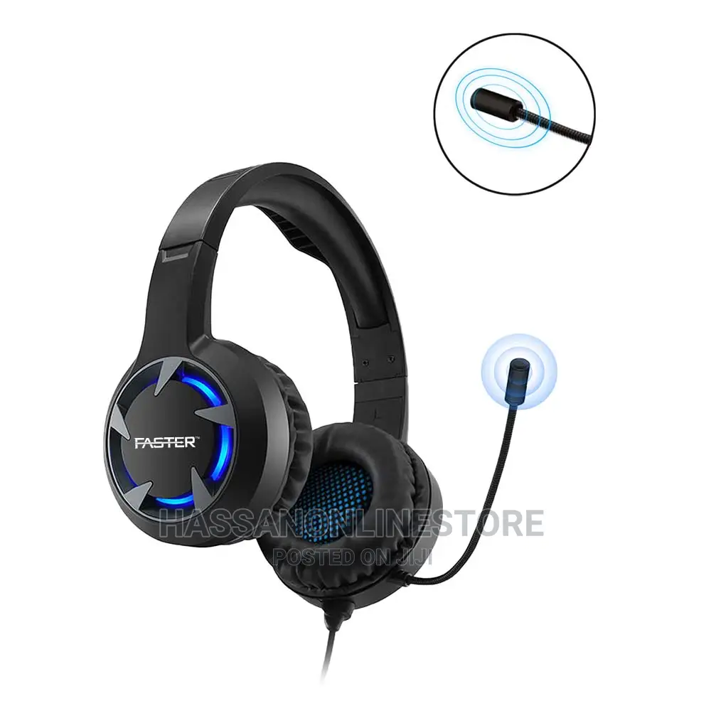 FASTER Blubolt Gaming Headset With Noise Cancelling Mic