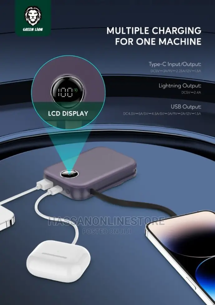 Greenlion Monaco Magsafe Power Bank 10000mah