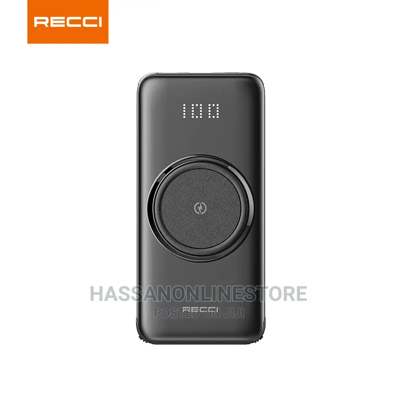Recci RPB-N28 Spirior Cable+Wireless Power Bank 10000 Mah