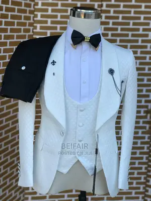 Pure White Suits | Suti Nyeupe | Suti Za Kiume | Men's Suit