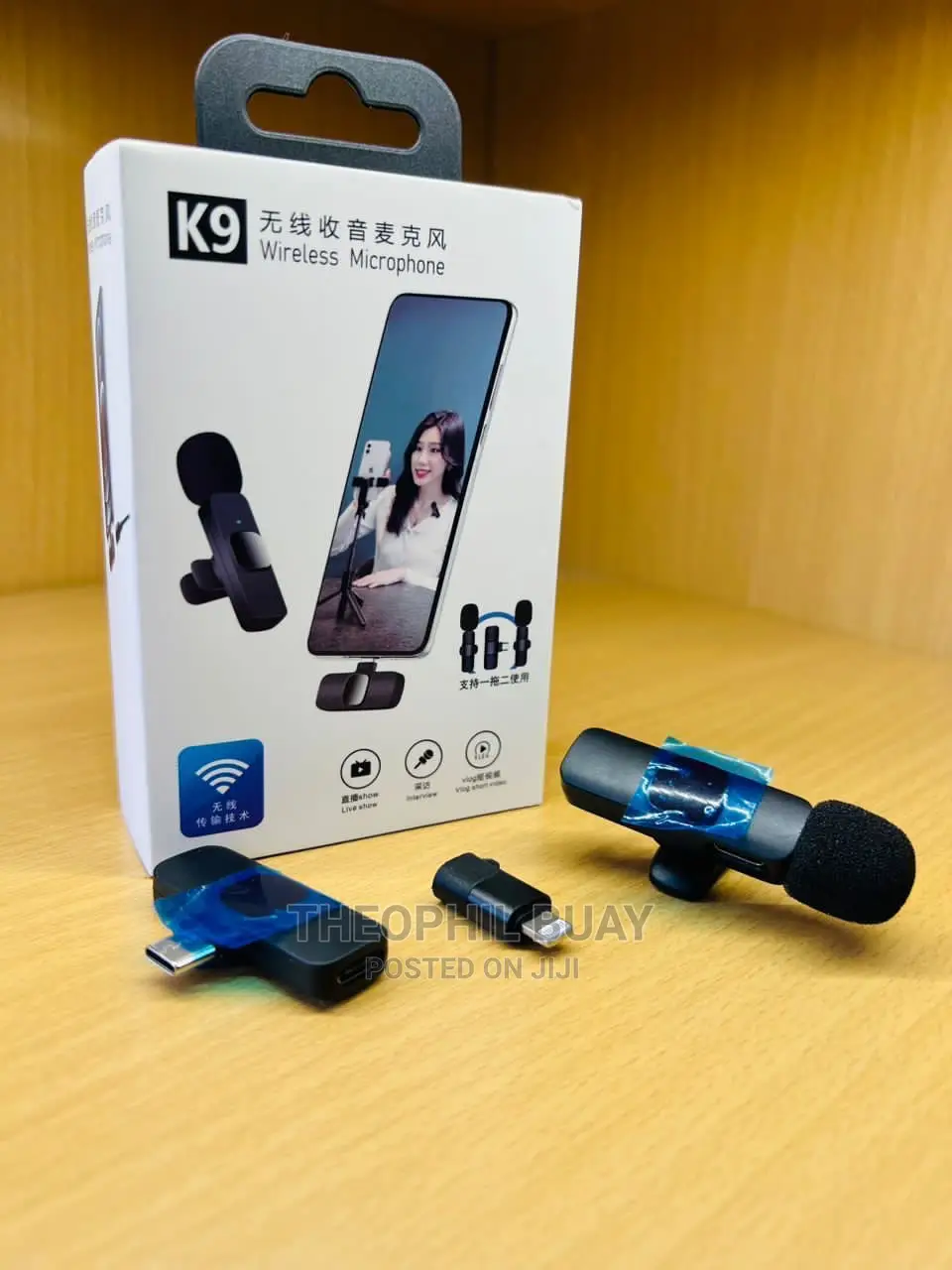 Wireless Microphone for Content Creating Noise Cancellation