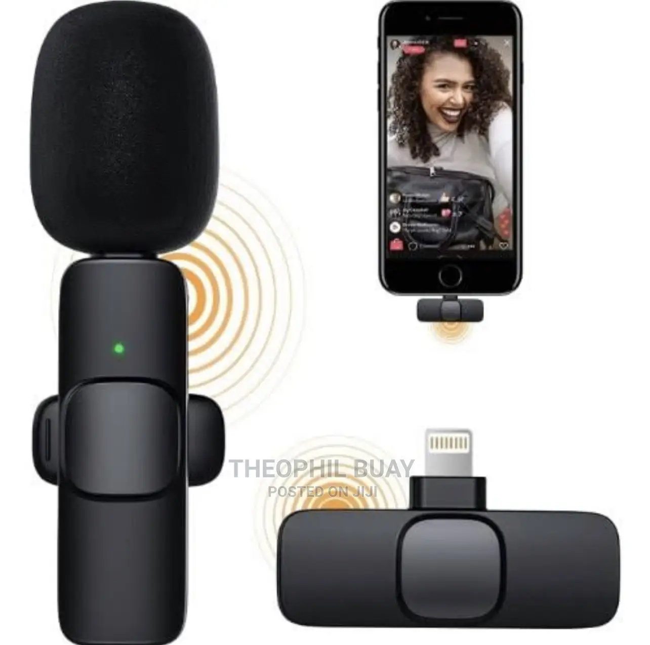 Wireless Microphone for Content Creating Noise Cancellation
