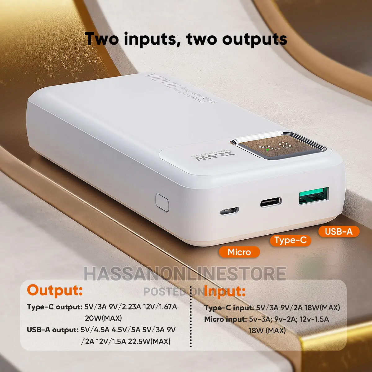Vidvie PB768 20,000mah Power Bank