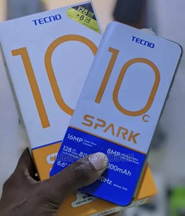 New Tecno Spark 10C 128 GB Black