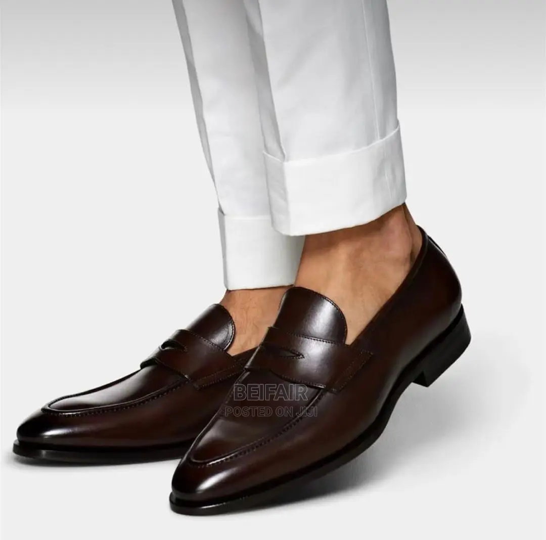 Original Men's Leather Shoes | Viatu Original Vya Kiume