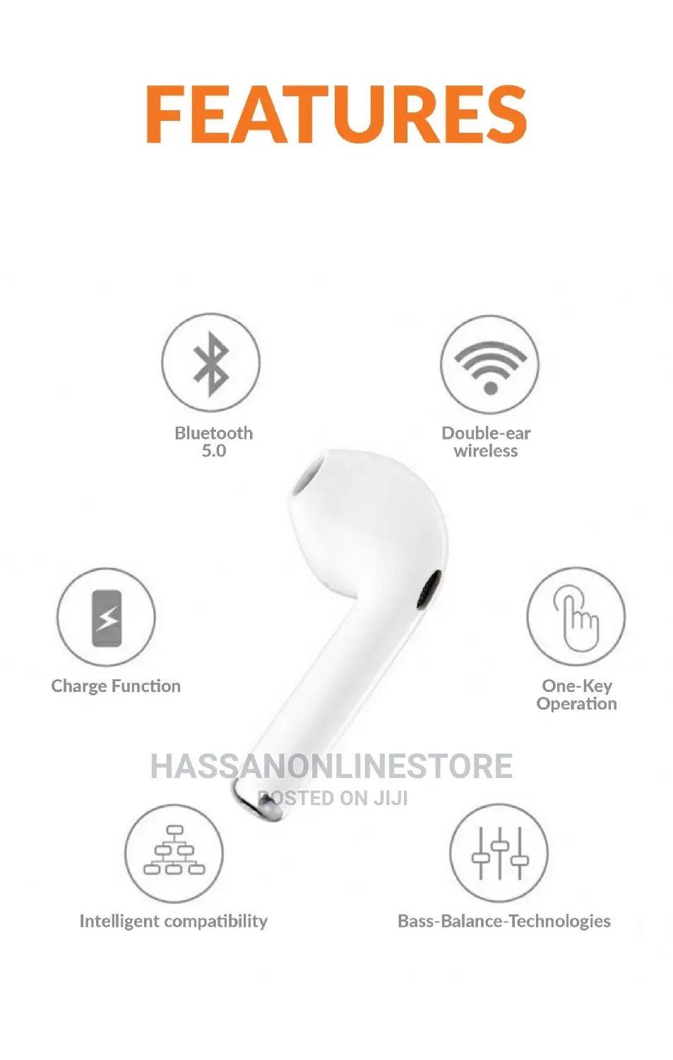 FASTER FTW-12 Stereo Bass Sound TWS Wireless Earbuds
