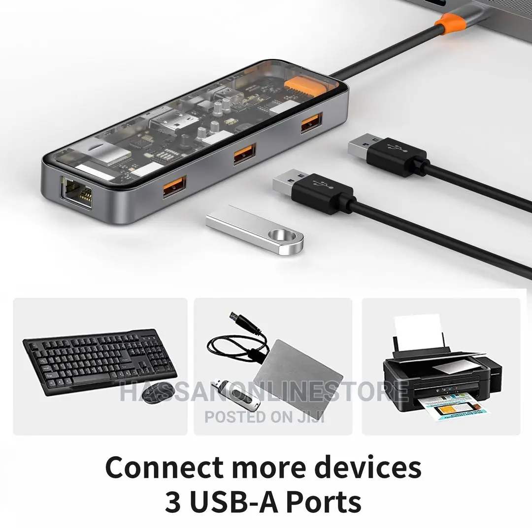 Wiwu Cyber Multifunctional 8 in 1 Type C Hub Docking Station