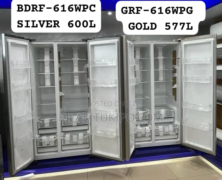 *Gree Side by Side Refrigerator 577L (Grf-616wpg - Gold) .*