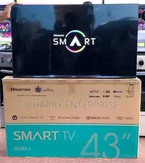 🪵Hisense Tv VIDAA Smartos SERIES 443inch Bezelless Desgn