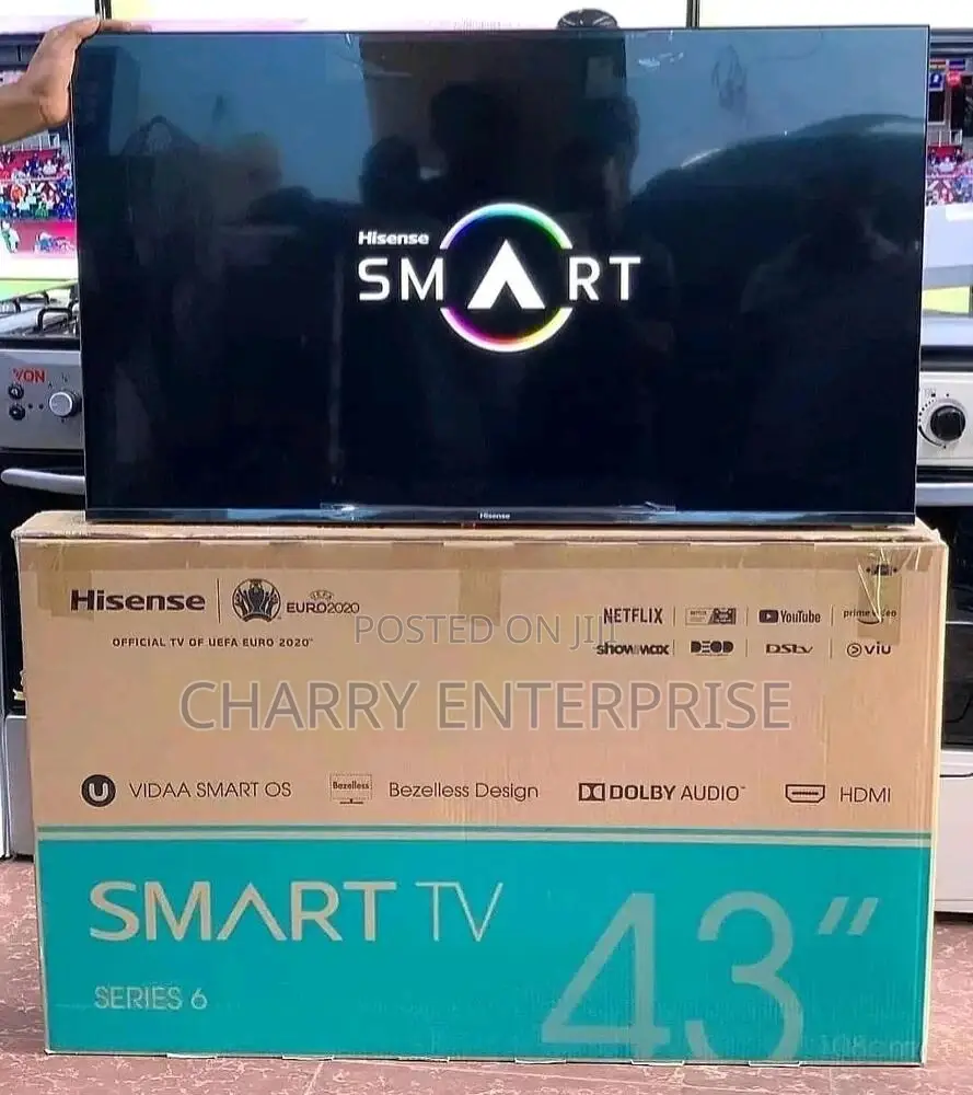 🪵Hisense Tv VIDAA Smartos SERIES 443inch Bezelless Desgn