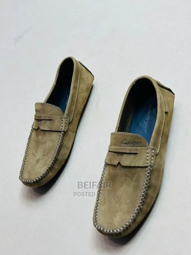 Original Leather Simple Shoes | Viatu Original Vya Ngozi