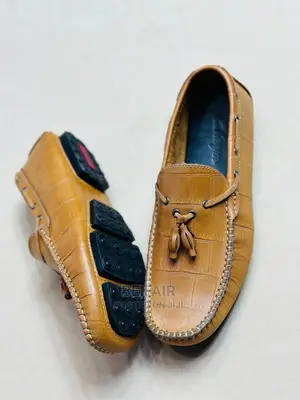 Original Leather Simple Shoes | Viatu Original Vya Ngozi