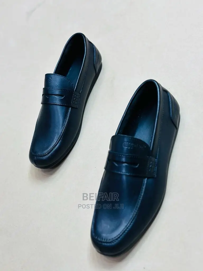 Original Leather Simple Shoes | Viatu Original Vya Ngozi