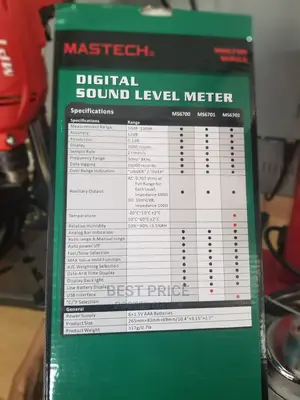 Mastech Digital Sound Level Meter