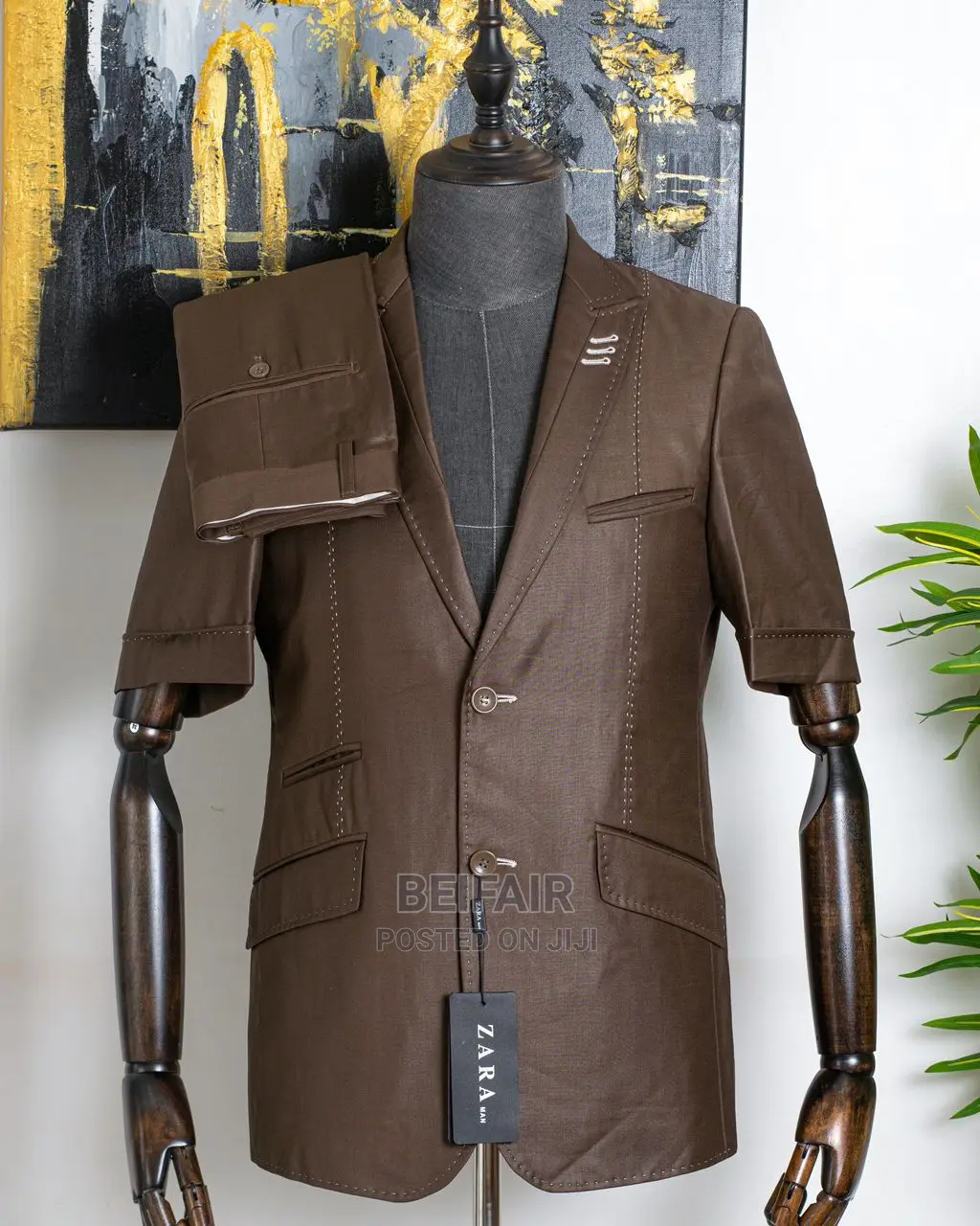 Chocolate Short Sleeves Kaunda