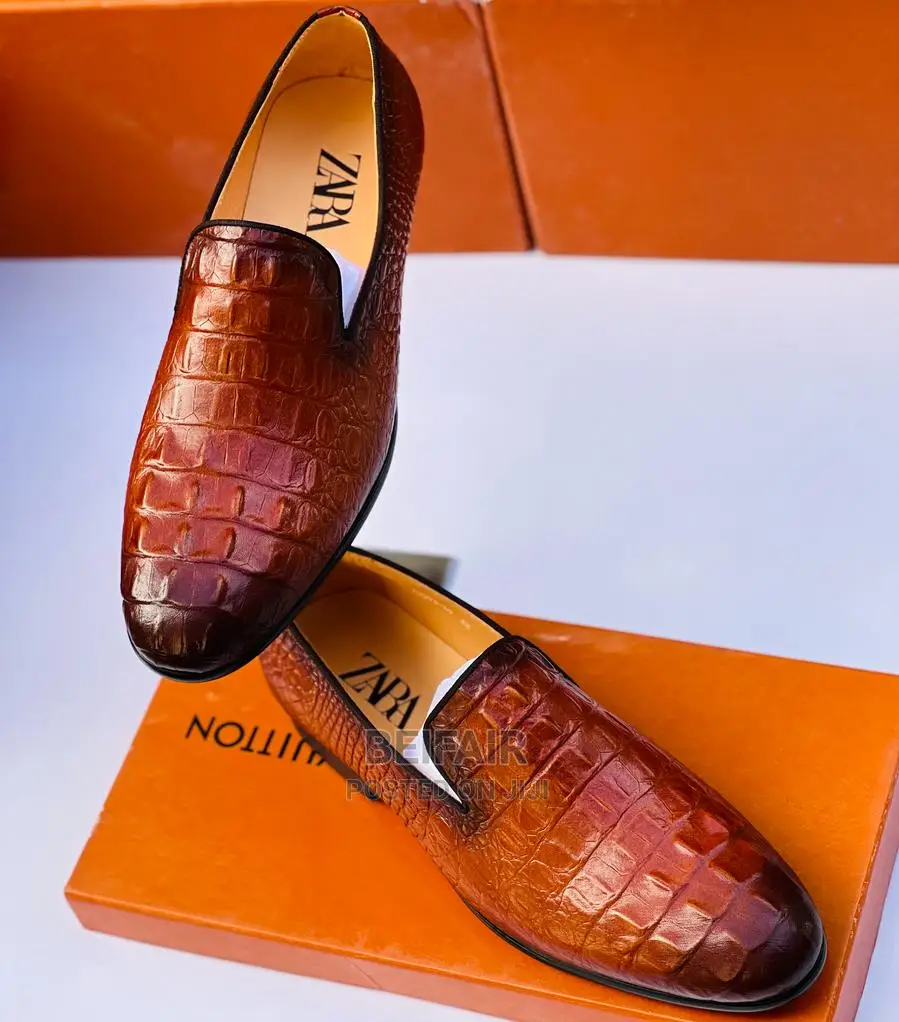 Original Men's Leather Shoes | Viatu Original Vya Kiume