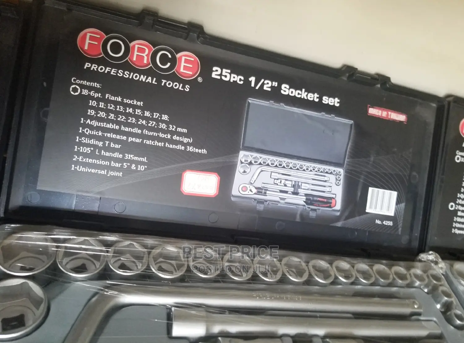 Force 25 PCS 1/2 Socket Set