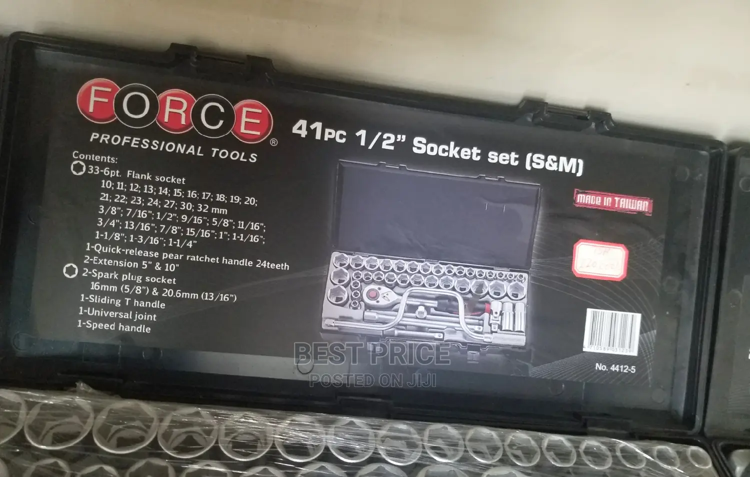Force 41 PCS 1/2 Socket Set