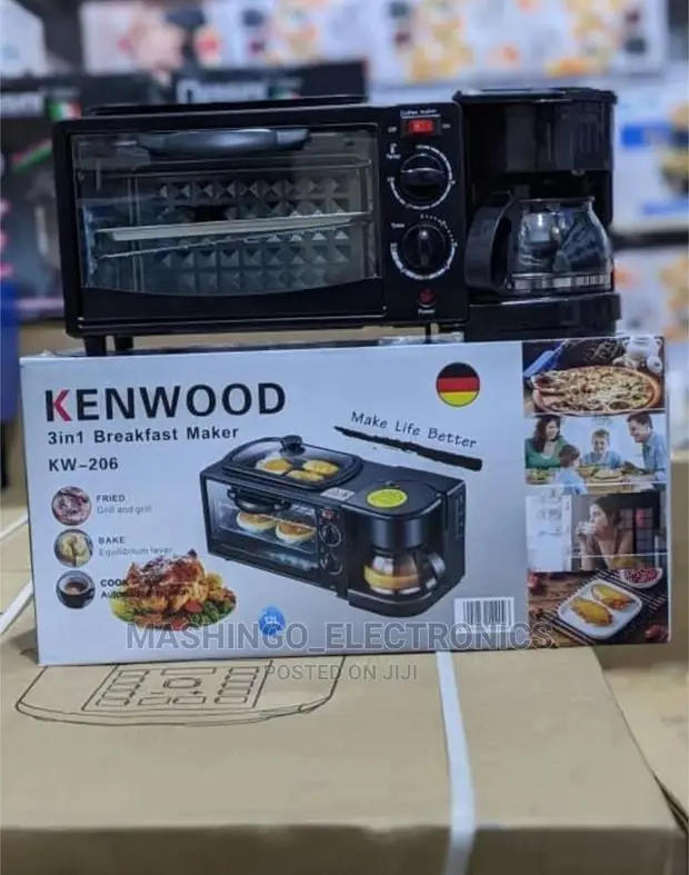 3in1 Breakfast Maker KW-206 ブラック 3-in-1 Kenwood Breakfast Maker (Kw-206) for sale