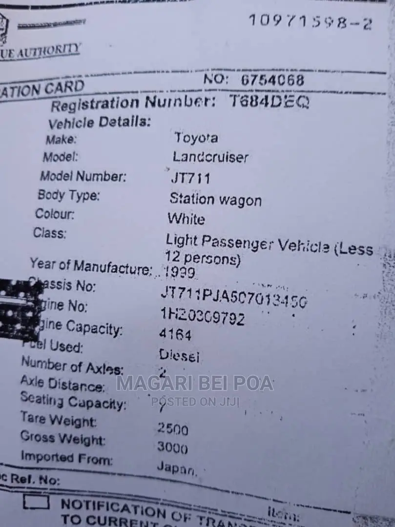 Toyota Land Cruiser 1999 White