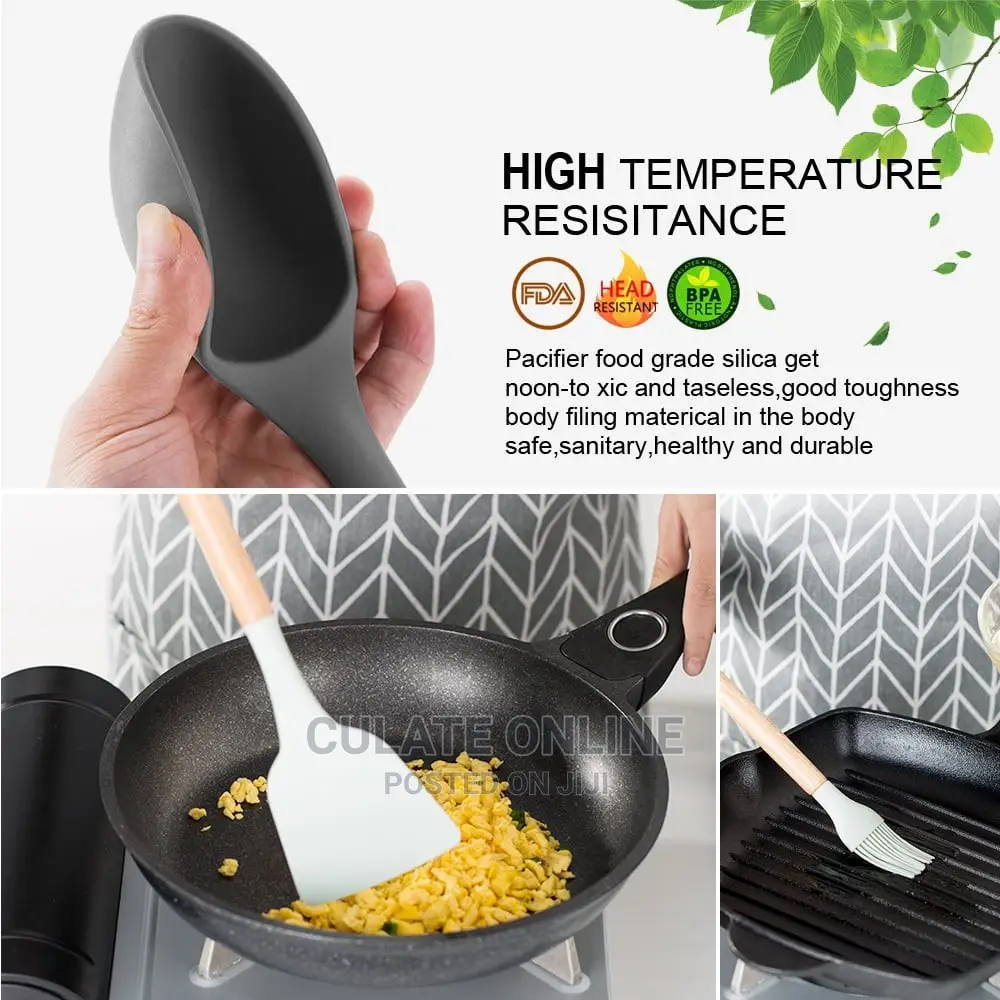 12pcs Non-stick Silicone Kitchen Utensils