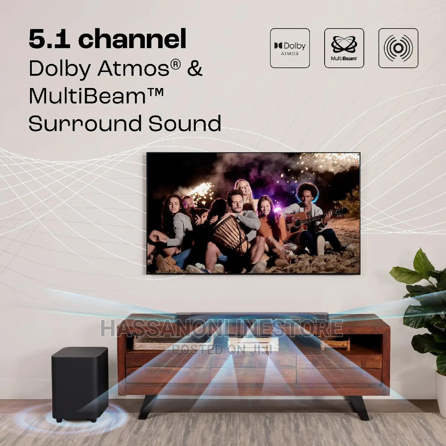JBL Bar 500 590w 5.1-Channel Dolby Atmos Soundbar System