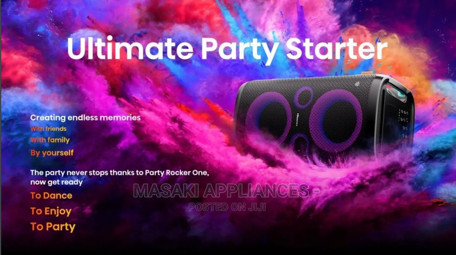 Hisense Party Speaker Portable Bluetooth Subwoofer 300W 2.0
