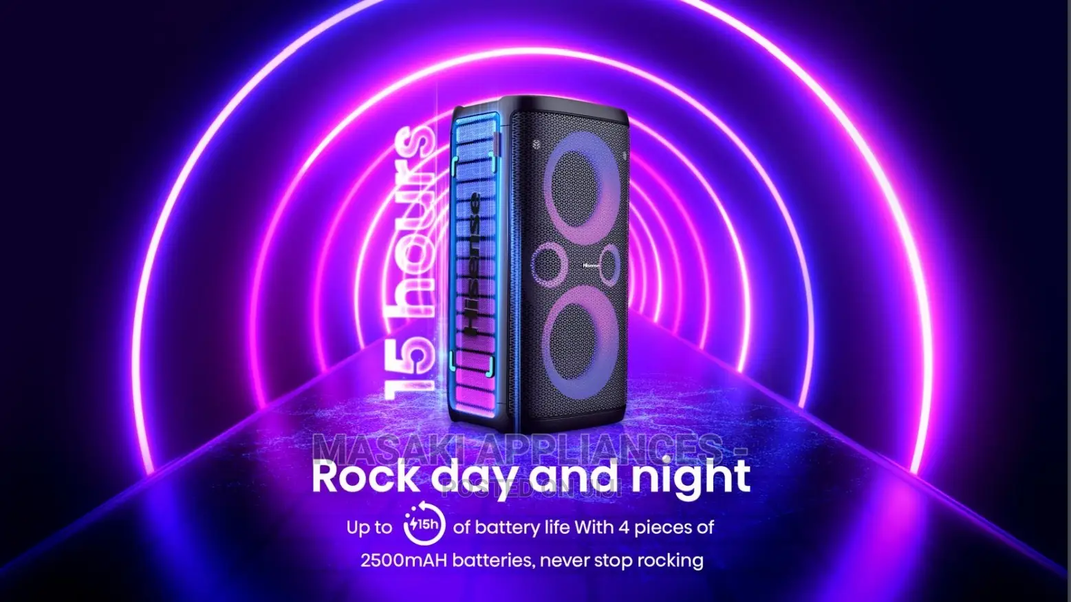 Hisense Party Speaker Portable Bluetooth Subwoofer 300W 2.0