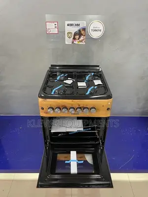 Bruhm Free Standing Gas Cooker 60x60 Wooden Finish