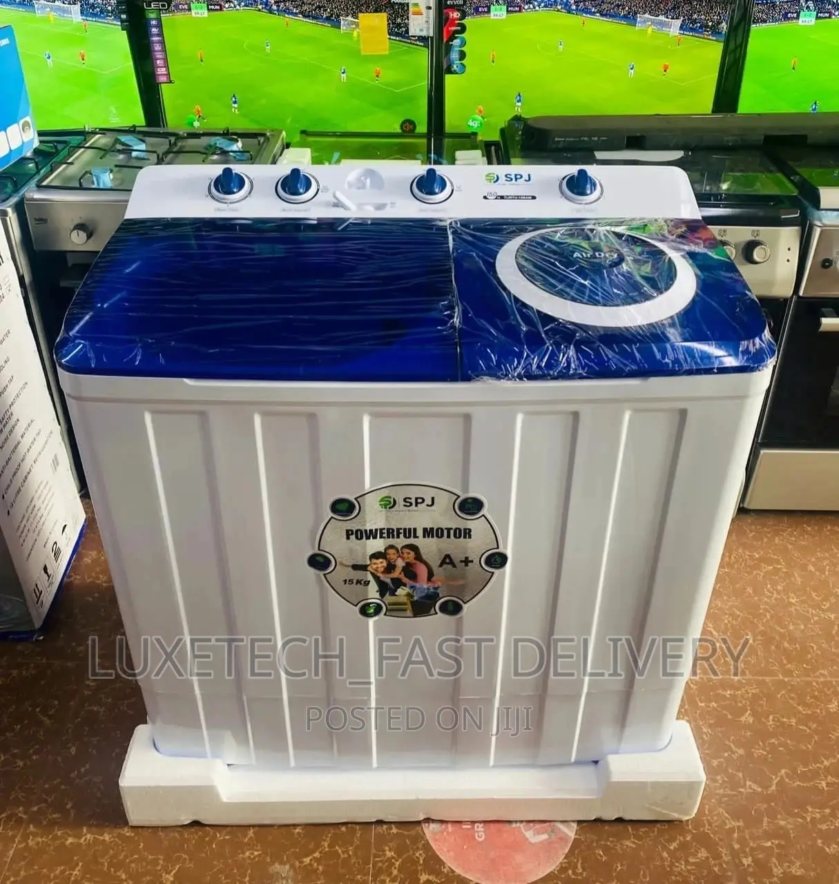 SPJ 15kg Semi Automatic Wash and Spin Machine