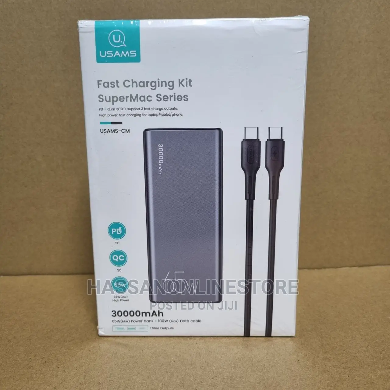 USAMS US CD165 65W 30000 Mah Power Bank