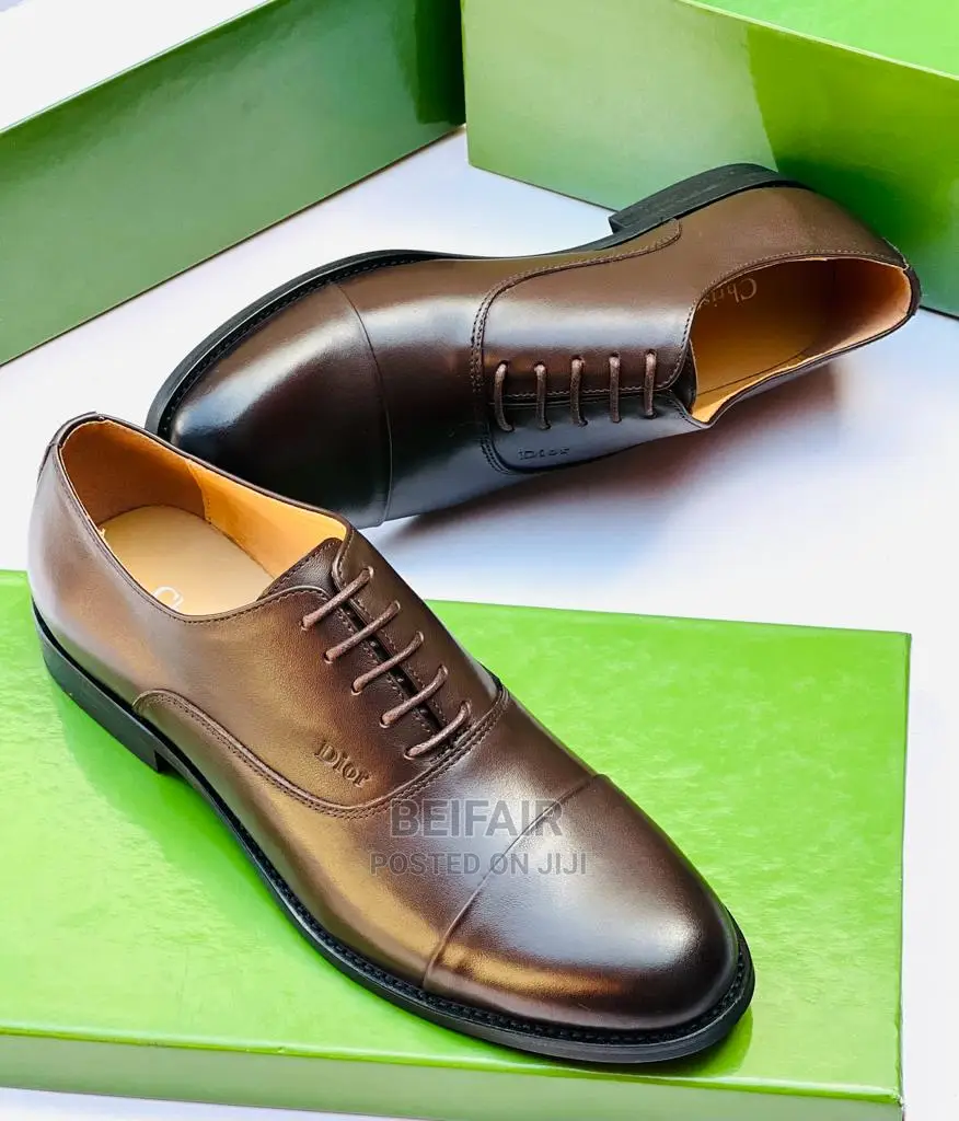 Original CHRISTIAN Dio Men's Leather Shoes |Viatu Vya Kiume