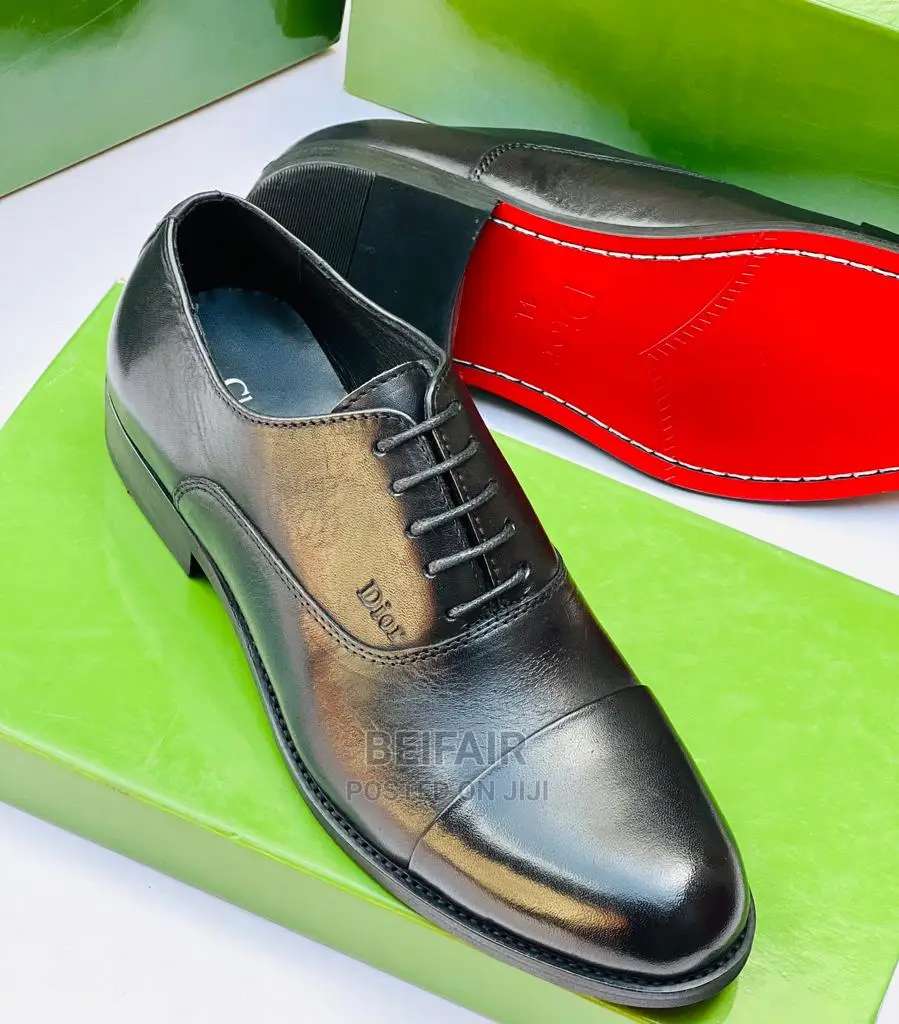 Original CHRISTIAN Dio Men's Leather Shoes |Viatu Vya Kiume
