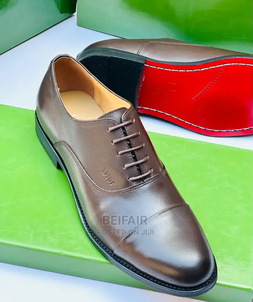 Original CHRISTIAN Dio Men's Leather Shoes |Viatu Vya Kiume
