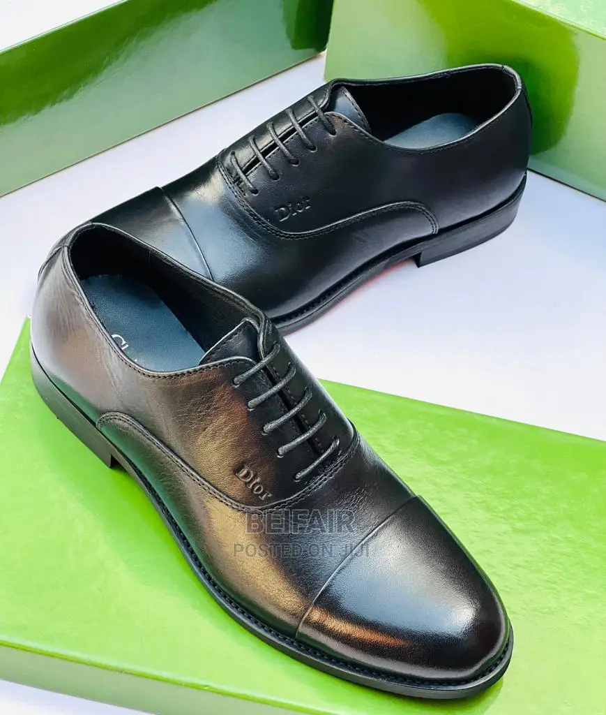 Original CHRISTIAN Dio Men's Leather Shoes |Viatu Vya Kiume