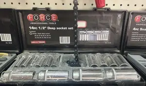 Force 14pcs 1/2 Deep Socket Set